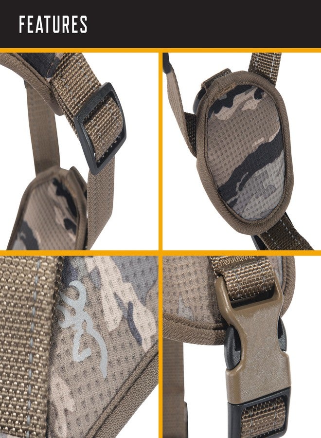 Browning Camo Dog Harness, No Pull Adjustable Reflective Pet Walking Vest, Ovix Camo, X-Large - Image 3